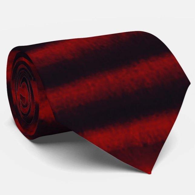 Modern Grunge Stripes Red Black Neck Tie (Creator Uploaded)