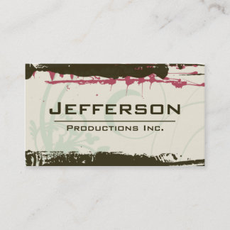 Modern Grunge Style Company Business Card