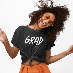 Modern Grunge Typo GRAD Class of 2026 T-Shirt