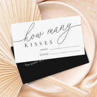 Modern Guess How Many Kisses Bridal Shower Game