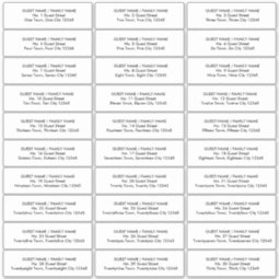 Modern Guest Address Label Invitation Envelope | Zazzle