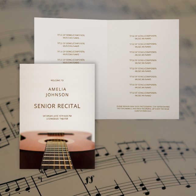 Modern Guitar Music Senior Recital Program List (Modern Guitar Music Senior Recital Program List)