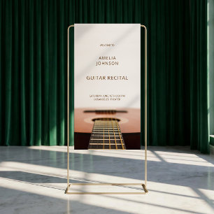 Modern Guitar Music Senior Recital Welcome Banner