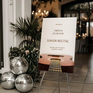 Modern Guitar Music Senior Recital Welcome Sign