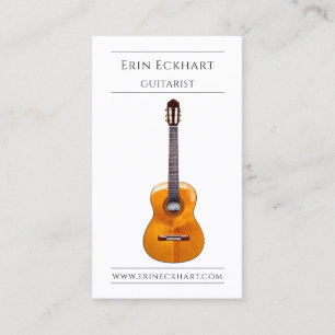 Modern Guitarist Musician Business Card