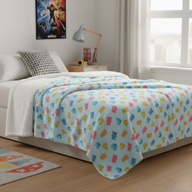 Modern Gummy Bear Pattern Blanket - For Kids Cute  (Creator Uploaded)