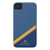 Modern Guy Navy Blue iPhone4 Case-Mate™ Case-Mate iPhone Case (Back)