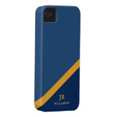Modern Guy Navy Blue iPhone4 Case-Mate™ Case-Mate iPhone Case (Back/Right)