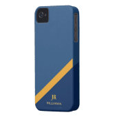 Modern Guy Navy Blue iPhone4 Case-Mate™ Case-Mate iPhone Case (Back Left)
