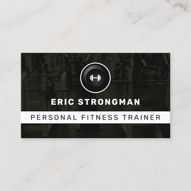Modern gym inspired  business card (Front)