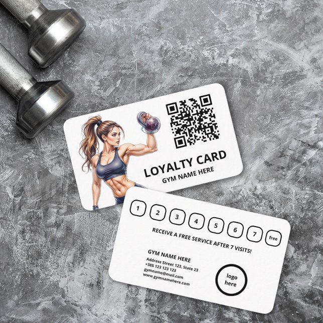 Modern Gym Loyalty Card  (Creator Uploaded)