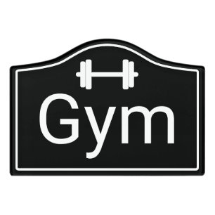 Modern Gym Vacation Rental Sign