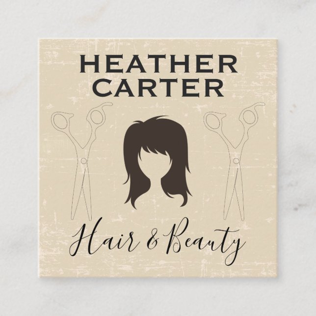 Modern Hair and Beauty | Salon Appointment Card (Front)