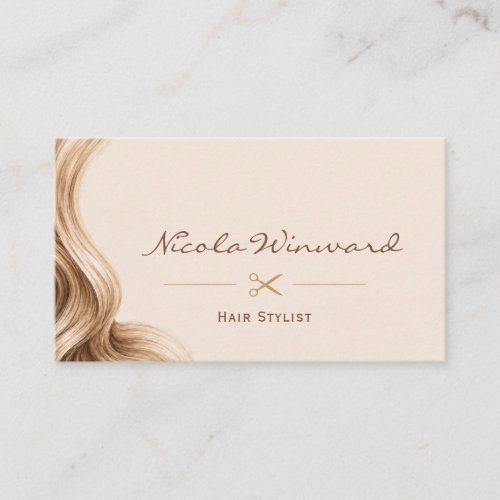 Modern Hair Artist  Business Card