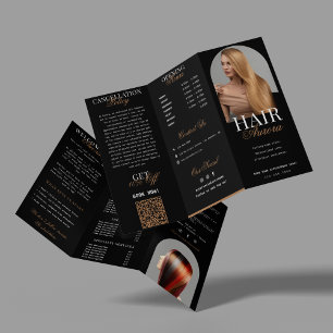 Modern Hair Salon Brochure Template – Trifold
