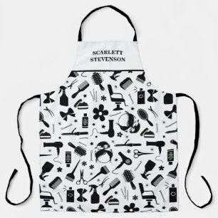 Modern Hair Salon Stylist Apron