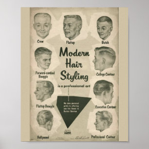 MODERN HAIR STYLING POSTER