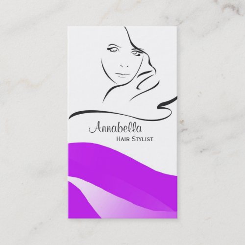 Modern Hair Stylist Business Card