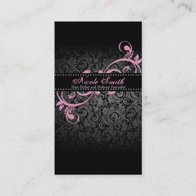 Modern Hair Stylist Business Card (Front)