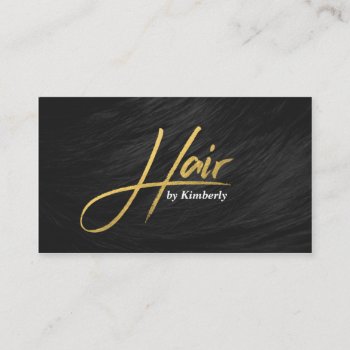 Modern Hair Stylist Chic Gold Script Appointment by busied at Zazzle