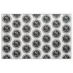 Modern Hair Stylist Logo Pattern Fabric