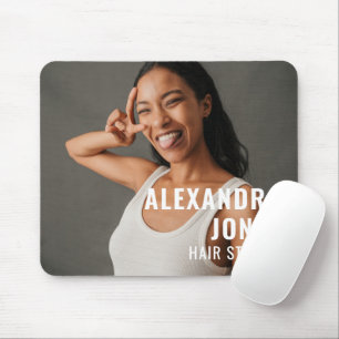 Modern Hair Stylist Mouse Pad