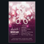 Modern Hair Stylist - Pink Glitter Sparkle Flyer<br><div class="desc">Modern Hair Stylist - Pink Glitter Sparkle flyer template for you.
(1) For further customization,  please click the "customize further" link and use our design tool to modify this template. 
(2) If you need help or matching items,  please contact me.</div>