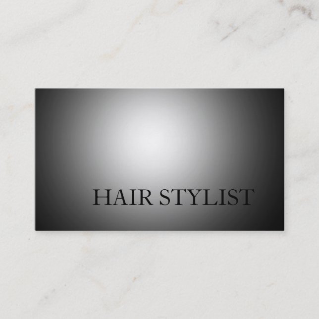 Modern Hair Stylist Professional Business Card (Front)