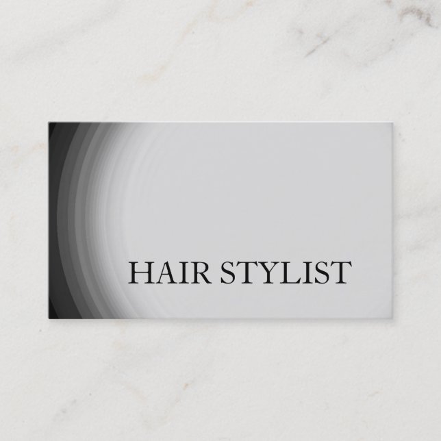 Modern Hair Stylist Professional Business Card (Front)