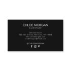 Modern hair stylist script blush pink