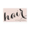 Modern hair stylist script blush pink 