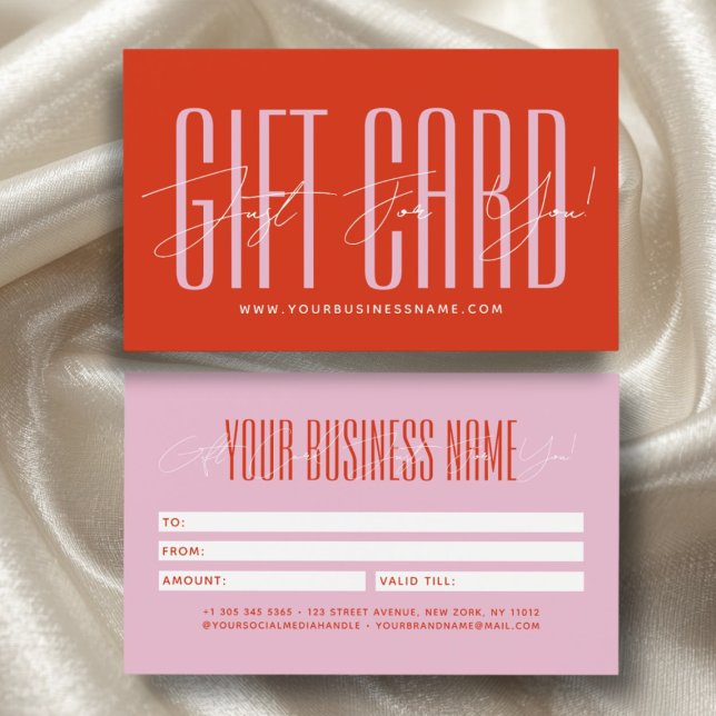 Modern hair stylist script typography gift card (Creator Uploaded)