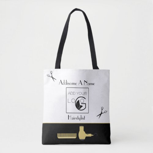 Modern hairstylist company marketing business  tot tote bag