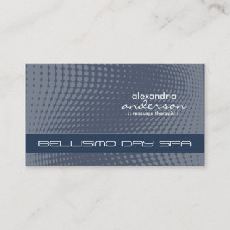 Modern Halftone Dots Custom Business Cards (blue)