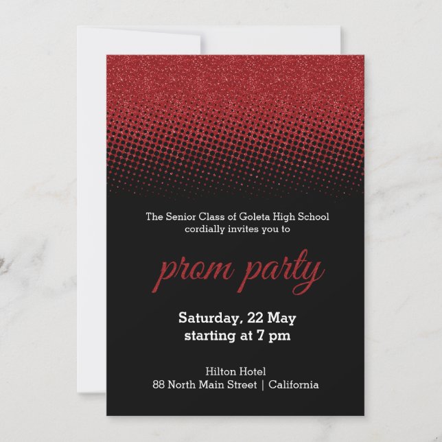 Modern Halftone Invitation (Front)
