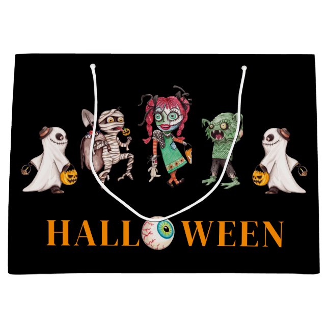 Modern Halloween  black Gift Bag (Front)