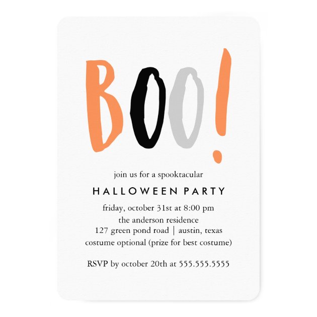 Modern Halloween Celebration Invitation