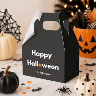 Modern Halloween Favor Box – Personalized