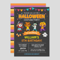 Modern Halloween Kids Costume Party Invitation