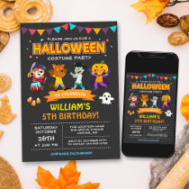 Modern Halloween Kids Costume Party Invitation
