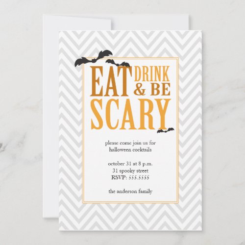 Modern Halloween Party Invitation