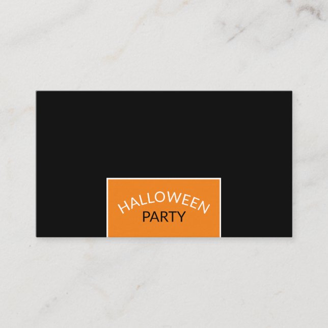 Modern Halloween Party Ticket Invitation (Front)