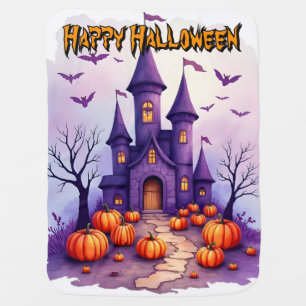 Modern Halloween Spooky Cute Collection Baby Blanket