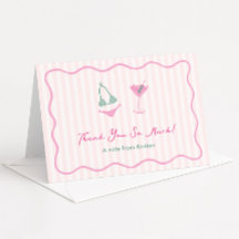 Modern Hand-drawn Bikinis & Martinis Bachelorette
