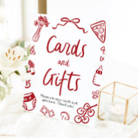 Modern Hand Drawn Italian Pizza Cards and Gifts