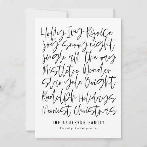 Modern hand drawn typography christmas