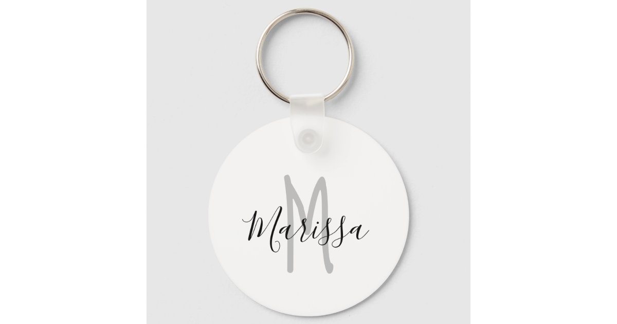 Handlettered Name Keychain | Mirrored Acrylic Name Keychain | Custom  Acrylic Keychain | Personalized Keychain | Rose Gold Keychain | Clip
