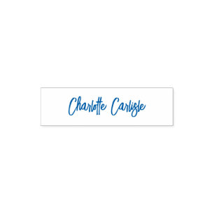 Modern Hand Lettered Script Signature Pocket Stamp