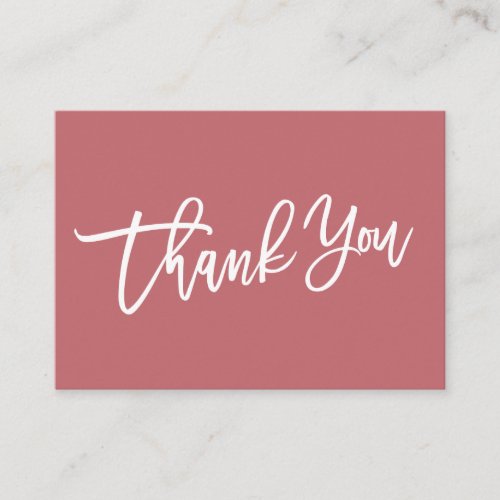 MODERN HAND LETTERED Thank you for your purchase Enclosure Card