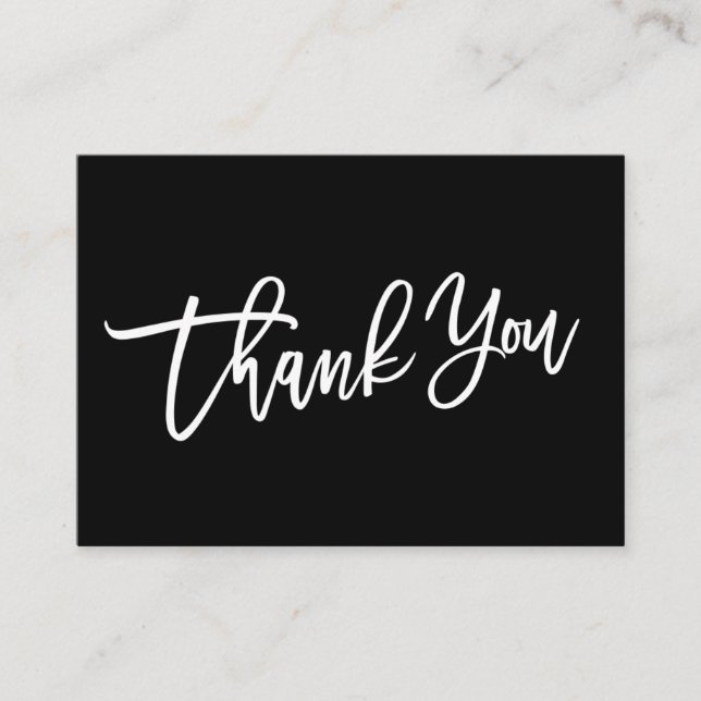 MODERN HAND LETTERED Thank you for your purchase Enclosure Card (Front)